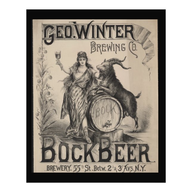 Geo. Winter Brewing Co. bock beer. Brewery 55th St Photo Print (Front)