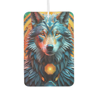 Geo Wolf Car Air Freshener