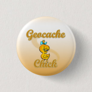 Geocache Chick 3 Cm Round Badge
