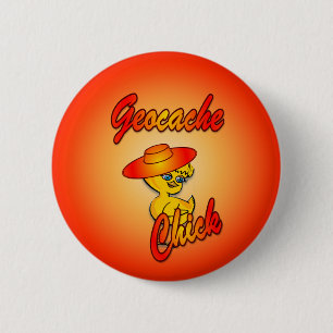 Geocache Chick #5 6 Cm Round Badge