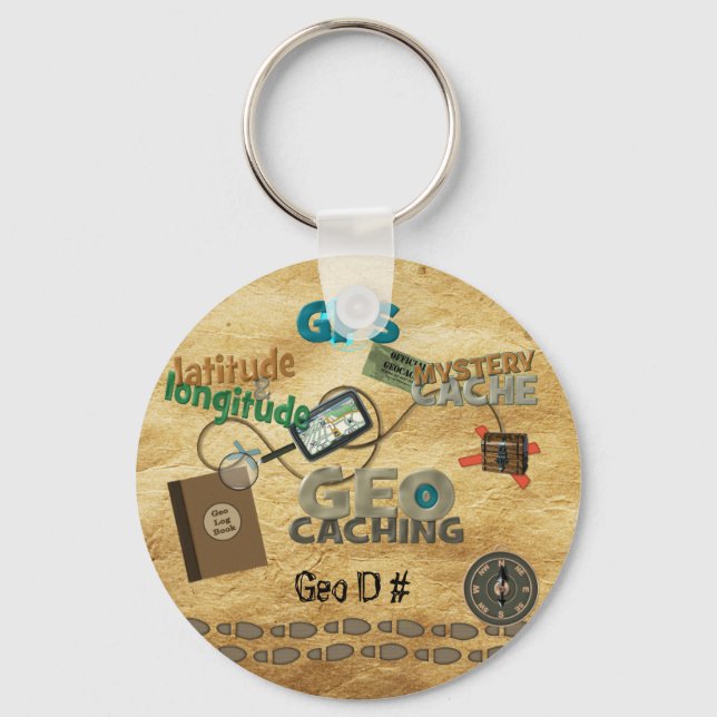 Geocache Fever - Customise Key Ring (Front)