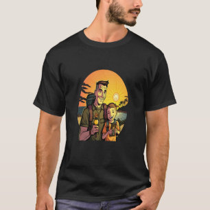 Geocache Mountain Hiking Trip Geocaching Dad In Su T-Shirt
