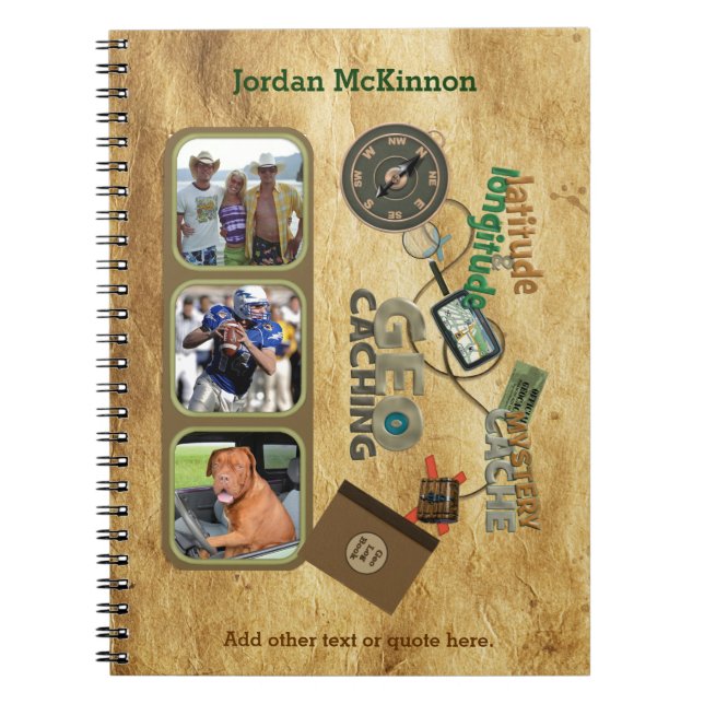 Geocache Triple Photo Journal (Front)