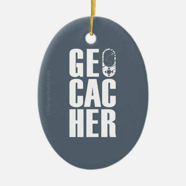Geocacher - Ornament (Front)
