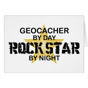 Geocacher Rock Star by Night