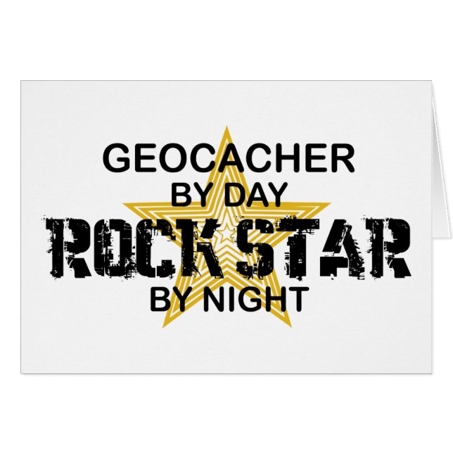 Geocacher Rock Star by Night (Front Horizontal)