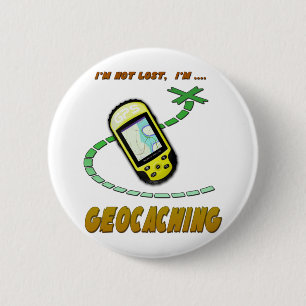 Geocaching 6 Cm Round Badge