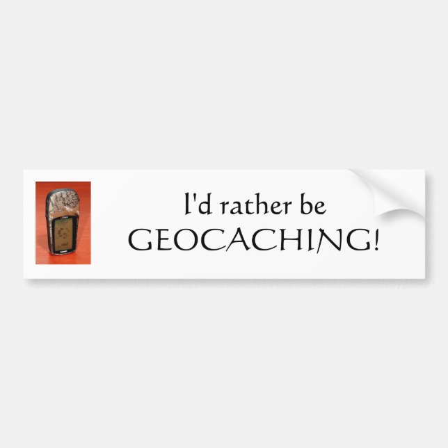 Geocaching Bumper Sticker (Front)