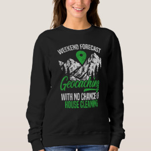 Geocaching Geocacher Cache Gps Tracking Treasure H Sweatshirt