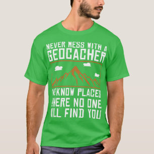 Geocaching Gps Cache Geocacher Coordinates Geocach T-Shirt