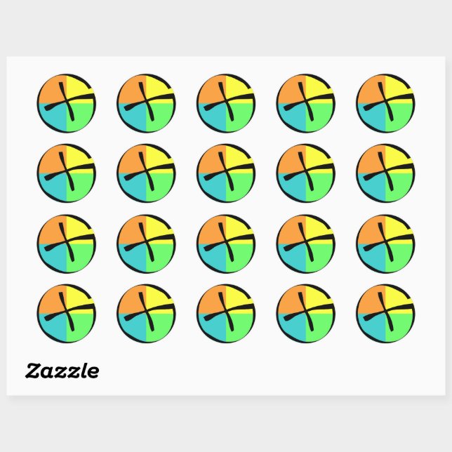 Practical Geocaching® – 12 Official Geocache Labels - GX Logo - Free Freight