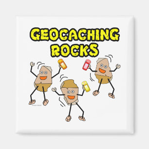 Geocaching Rocks Magnet