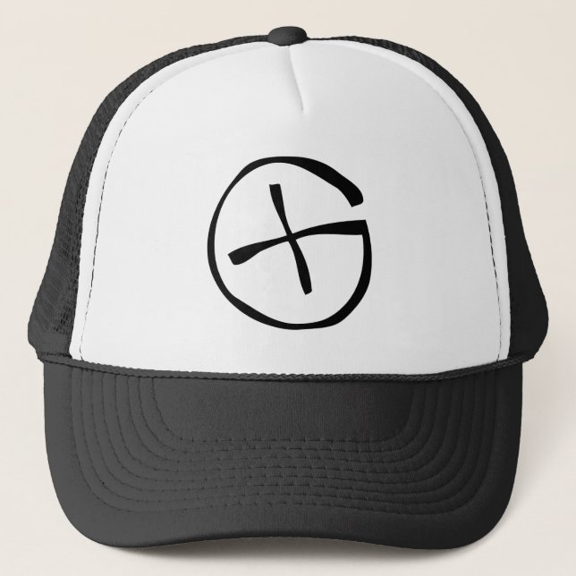 Geocaching Symbol Trucker Hat (Front)
