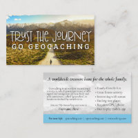 Geocaching Trail Card With Info For Muggles