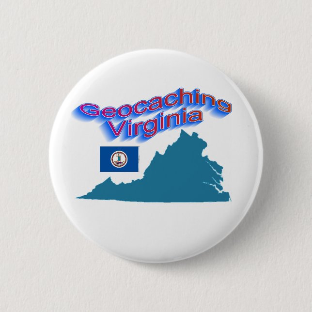 Geocaching Virginia Button (Front)