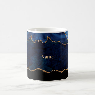 Geode Blue Gilded Coffee Mug