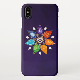 Geode Chakras Mandala - Lotus Petals iPhone XS Max Case