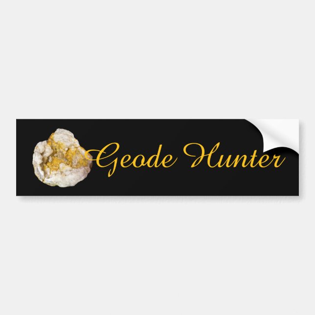 Geode Hunter Bumper Sticker (Front)
