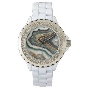Geode Rock Crystals Quartz Mineral Watch