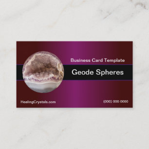 Geode Spheres Agate Business Card