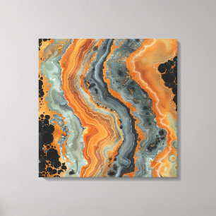 Geode Wrapped Canvas Art