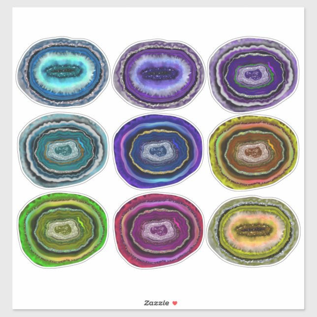 Geodes Collection Crystal Rocks (Sheet)