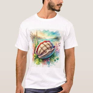 Geoduck Clam 170624AREF120 - Watercolor T-Shirt