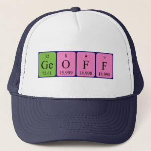 Geoff periodic table name hat