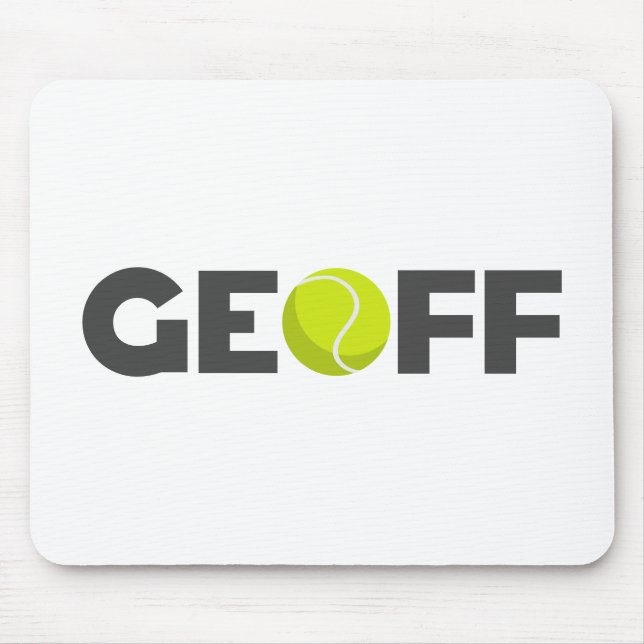 Geoff Tennis Mouse Mat (Front)