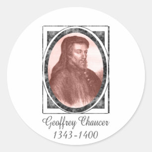 Geoffrey Chaucer Classic Round Sticker