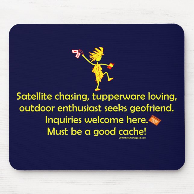 GeoFriend Wanted Mouse Mat (Front)