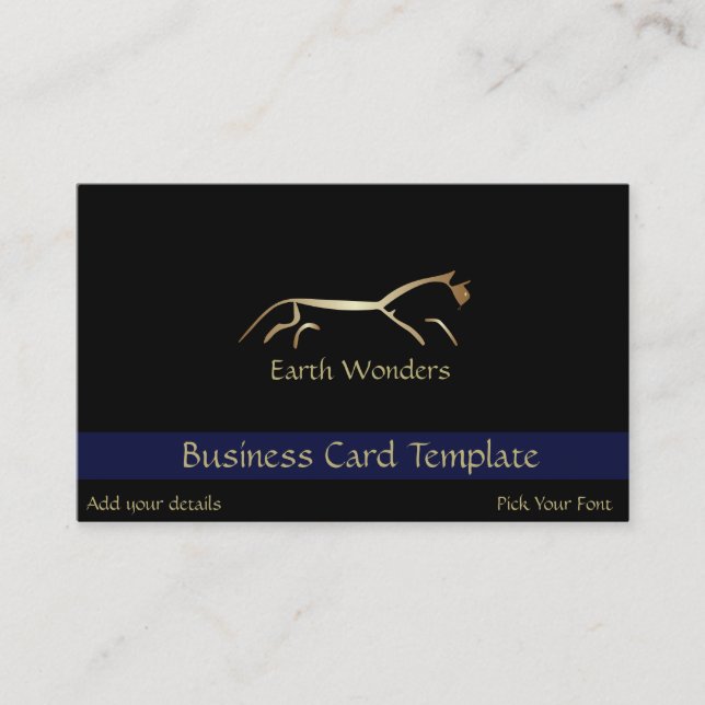 Geoglyph Uffington White Horse Business Card (Front)