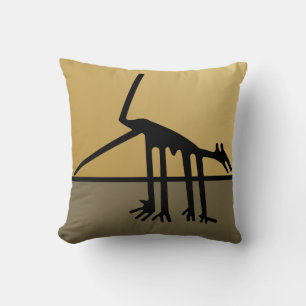 Geoglyphs Nazca Peru Animal Throw Pillow