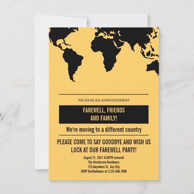 Geographic moving announcement (Front)