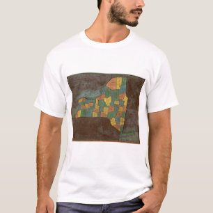 Geographical Analysis of the State of New York T-Shirt