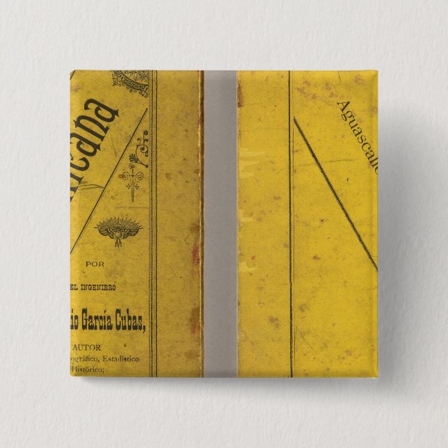 Geographical Map 15 Cm Square Badge (Front)