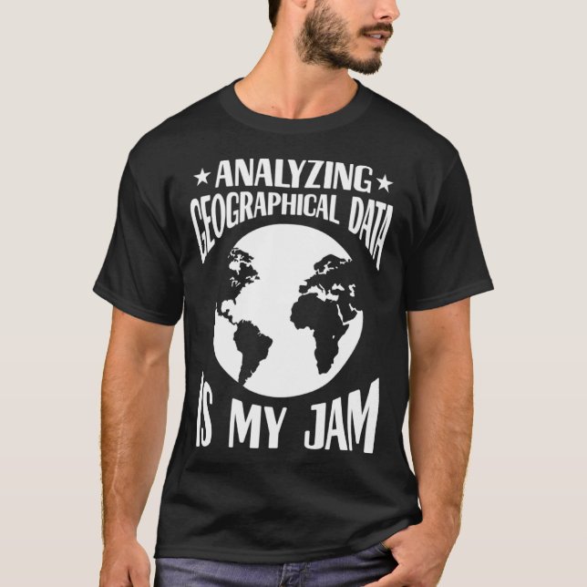 Geographical Mapping Cartography World Map T-Shirt (Front)