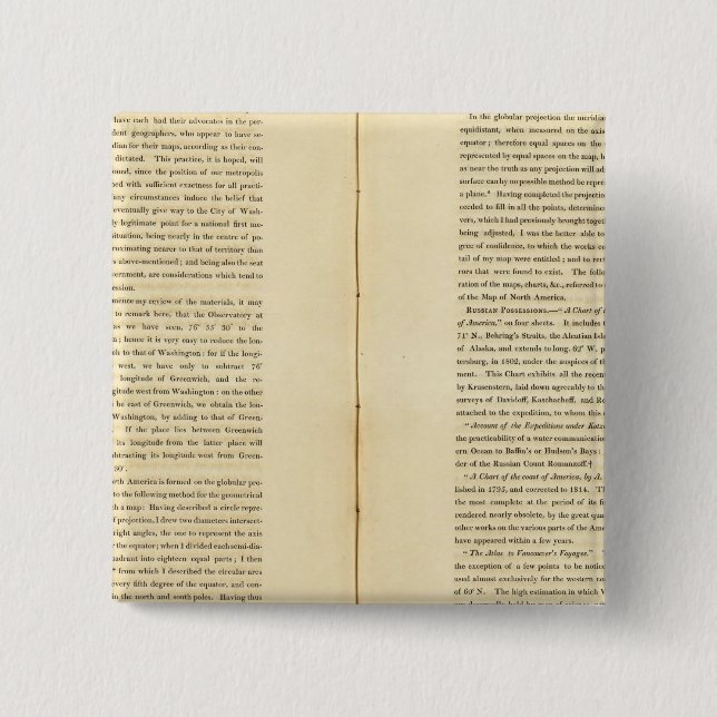 Geographical Memoir 15 Cm Square Badge (Front)