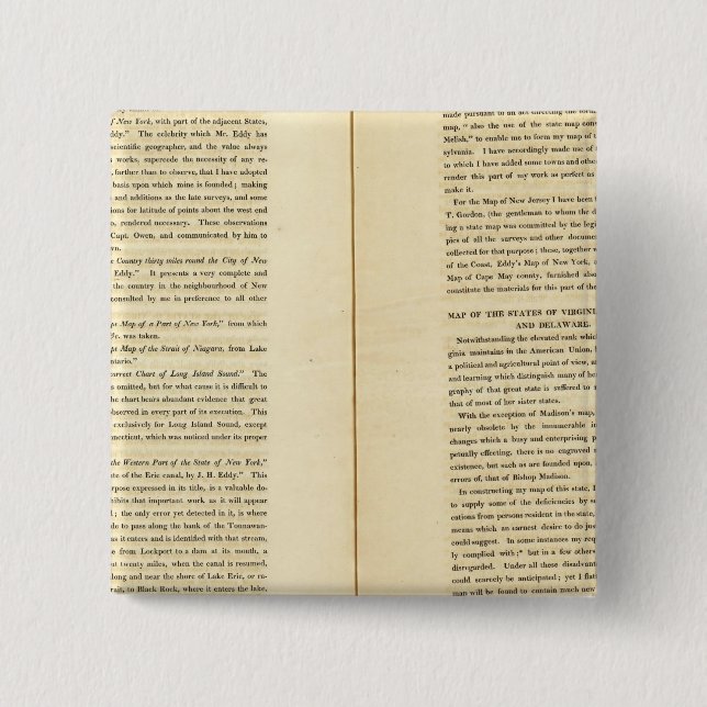 Geographical Memoir 2 15 Cm Square Badge (Front)