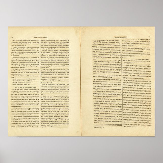 Geographical Memoir 2 Poster (Front)