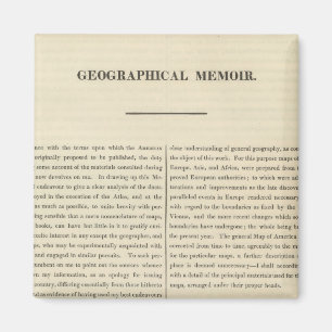 Geographical Memoir 4 Magnet