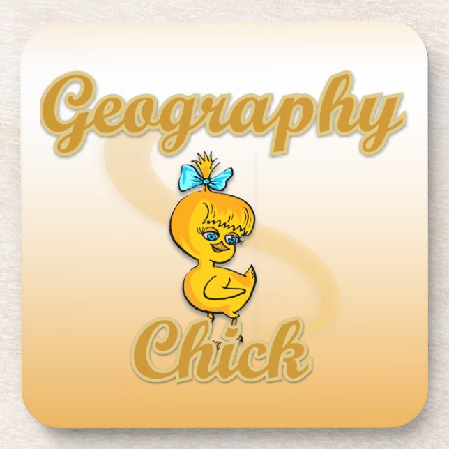 Geography Chick Coaster (Front)