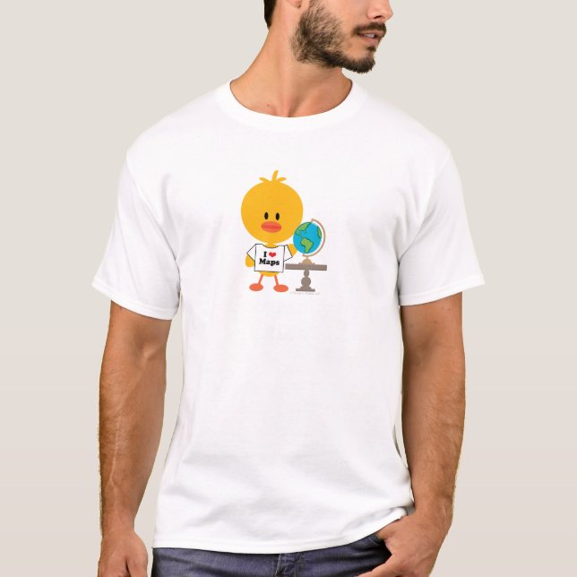 Geography Chick Kids Crew Neck Tee (Front)