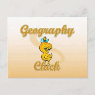 Geography Chick Postcard