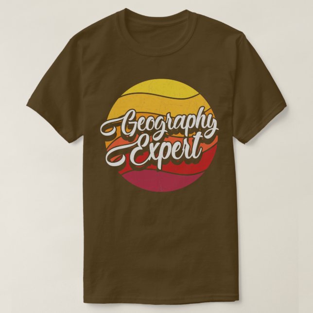 Geography Expert  T-Shirt (Design Front)