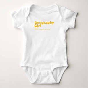 Geography Girl - Geography Baby Bodysuit