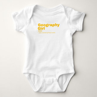 Geography Girl - Geography Baby Bodysuit