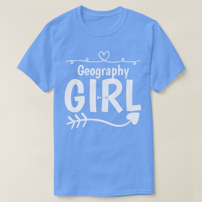 Geography Girl T-Shirt (Design Front)