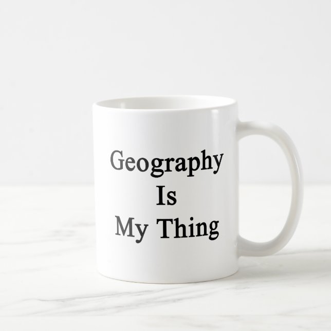 Geography Is My Thing Coffee Mug (Right)