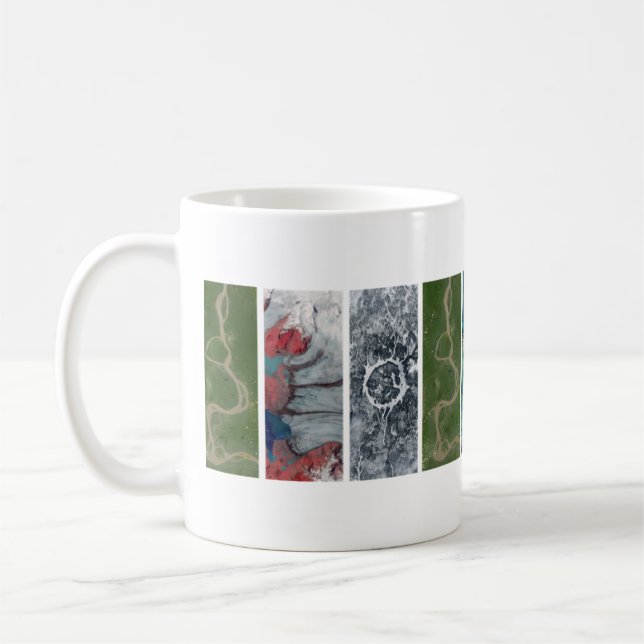 Geography landsat coffee mug (Left)